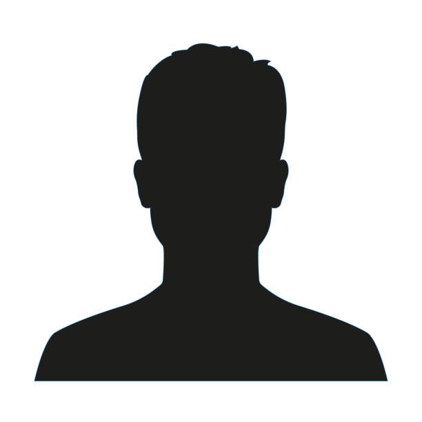 IMG_0349 Man avatar profile. Male face silhouette or icon isolated on white background. Vector illustration.